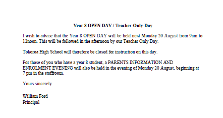 Open Day